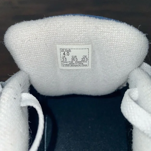 Vans Unisex Off The Wall 721454 Black and Blue Casual Shoes Sneakers Sz 4 Youth - Picture 7 of 7